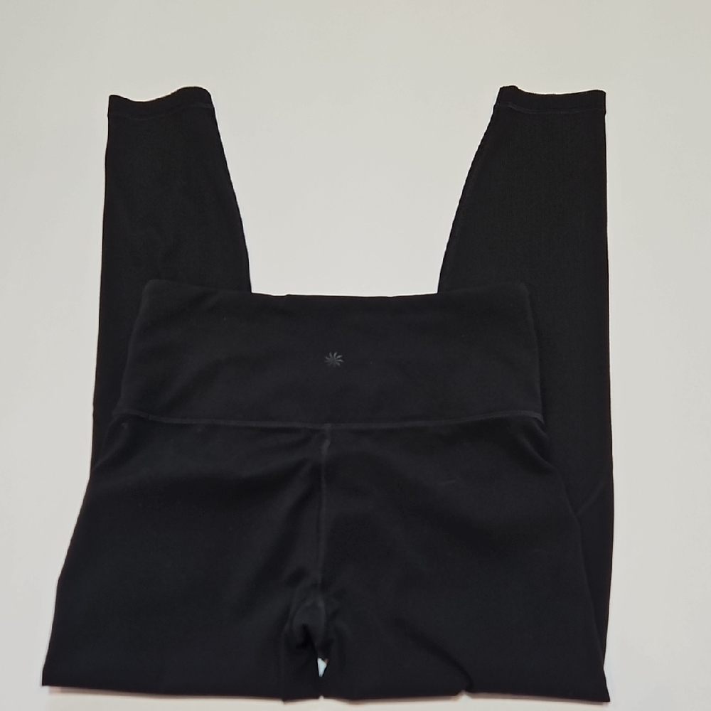 Athleta Rise Up Rib 7/8 Tight Leggings in Black - Size S - Picture 6 of 7
